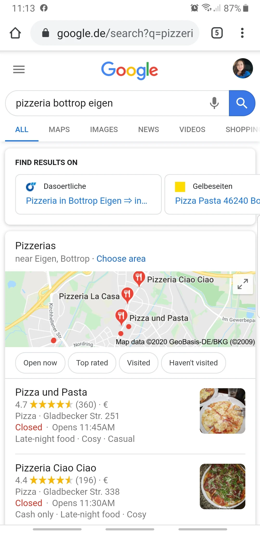 SERP GERMANY MOBILE